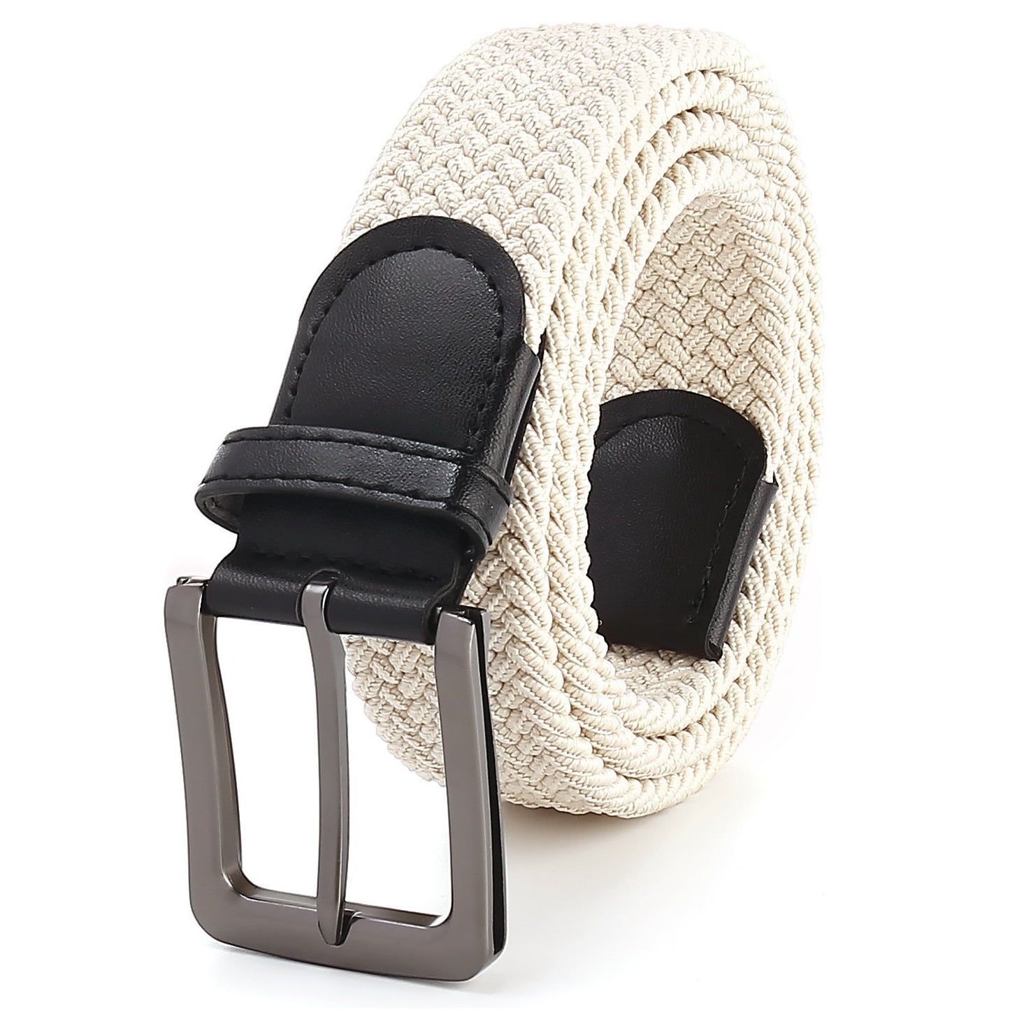 Elastic Cotton Belt with Alloy Pin Buckle