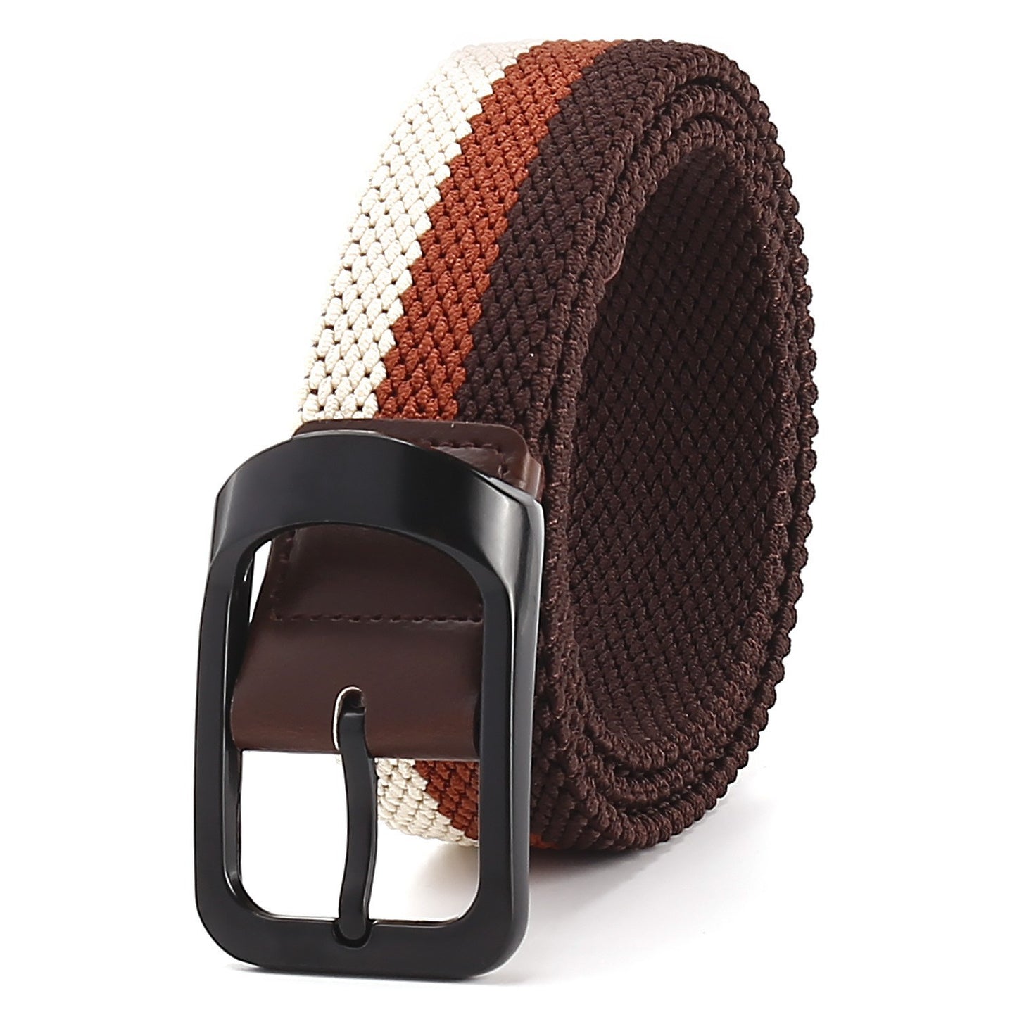 Elastic Cotton Belt with Alloy Pin Buckle