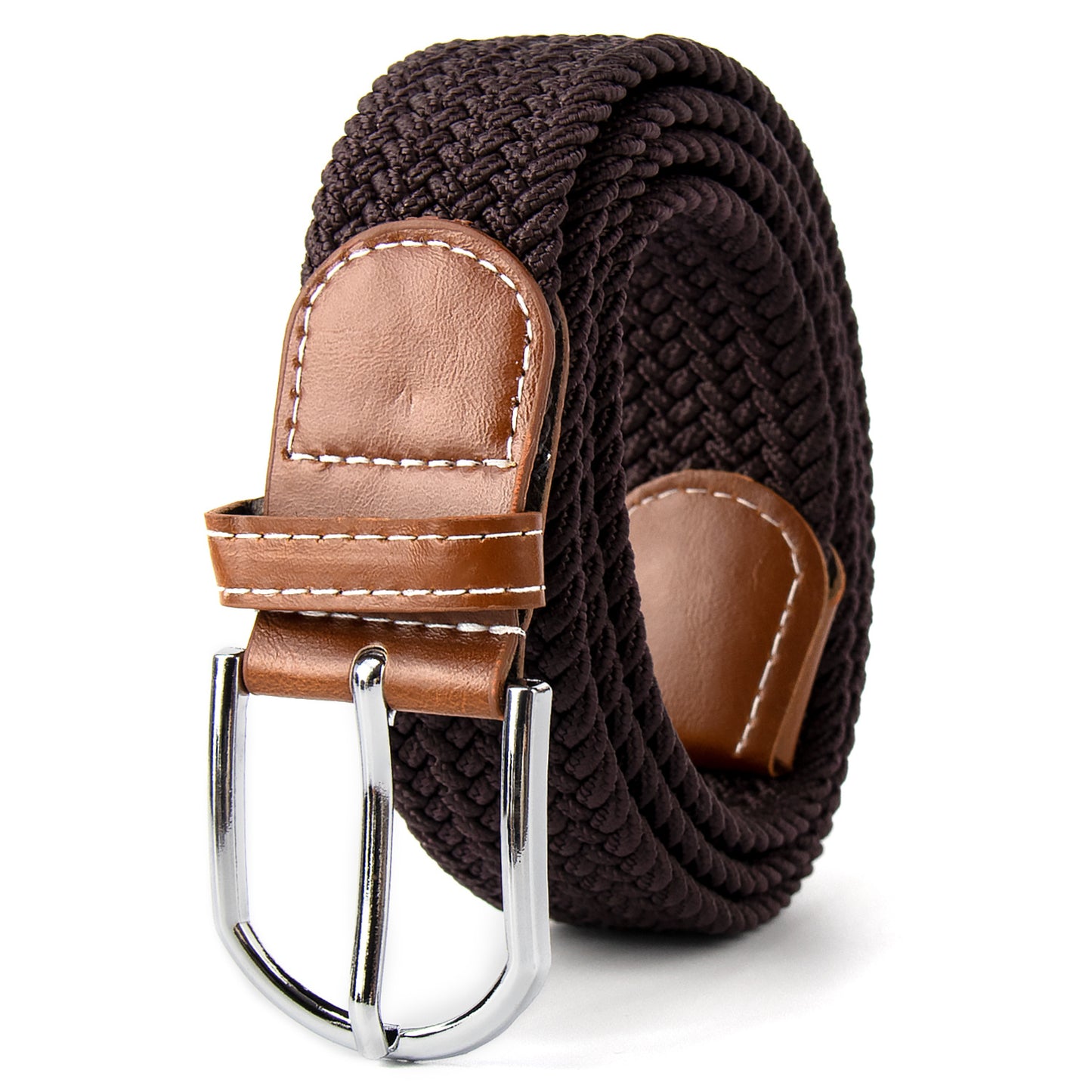 Elastic Cotton Belt with Alloy Pin Buckle