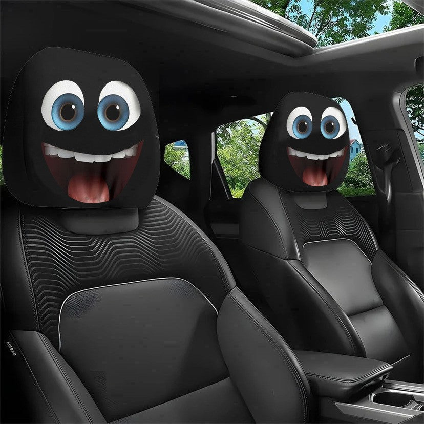 Elastic Double-Sided Car Headrest Cover