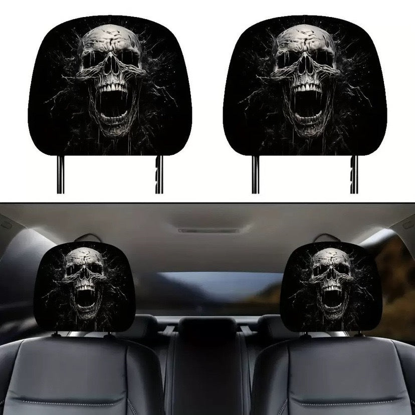 Elastic Double-Sided Car Headrest Cover