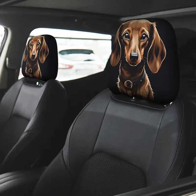 Elastic Double-Sided Car Headrest Cover