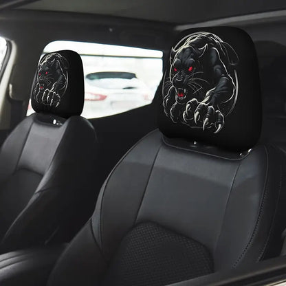 Elastic Double-Sided Car Headrest Cover