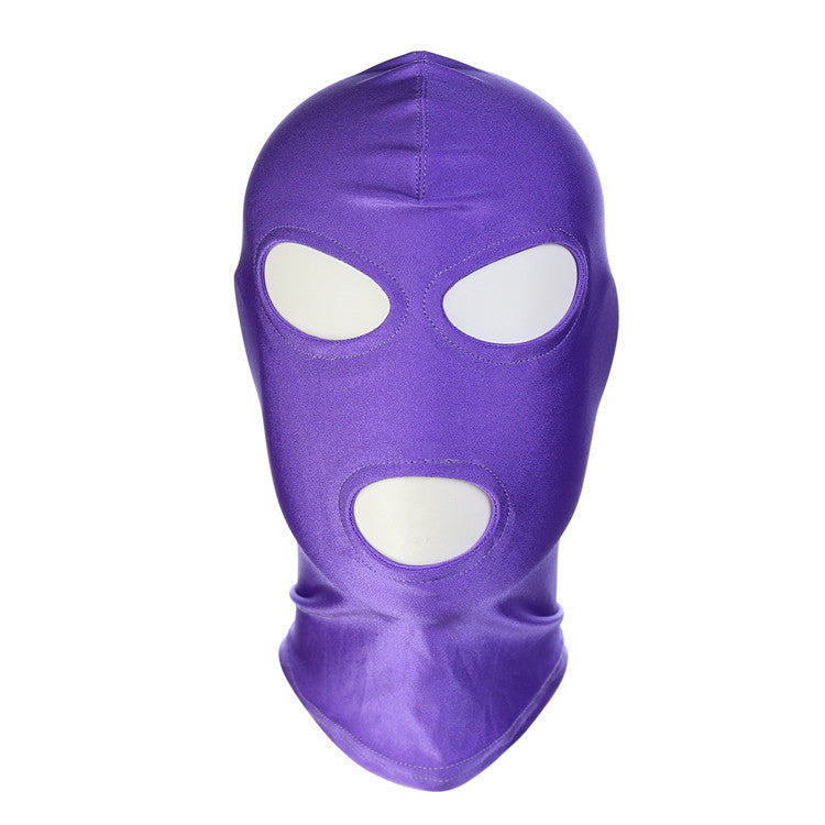 Elastic fabric headgear with eye-covering function