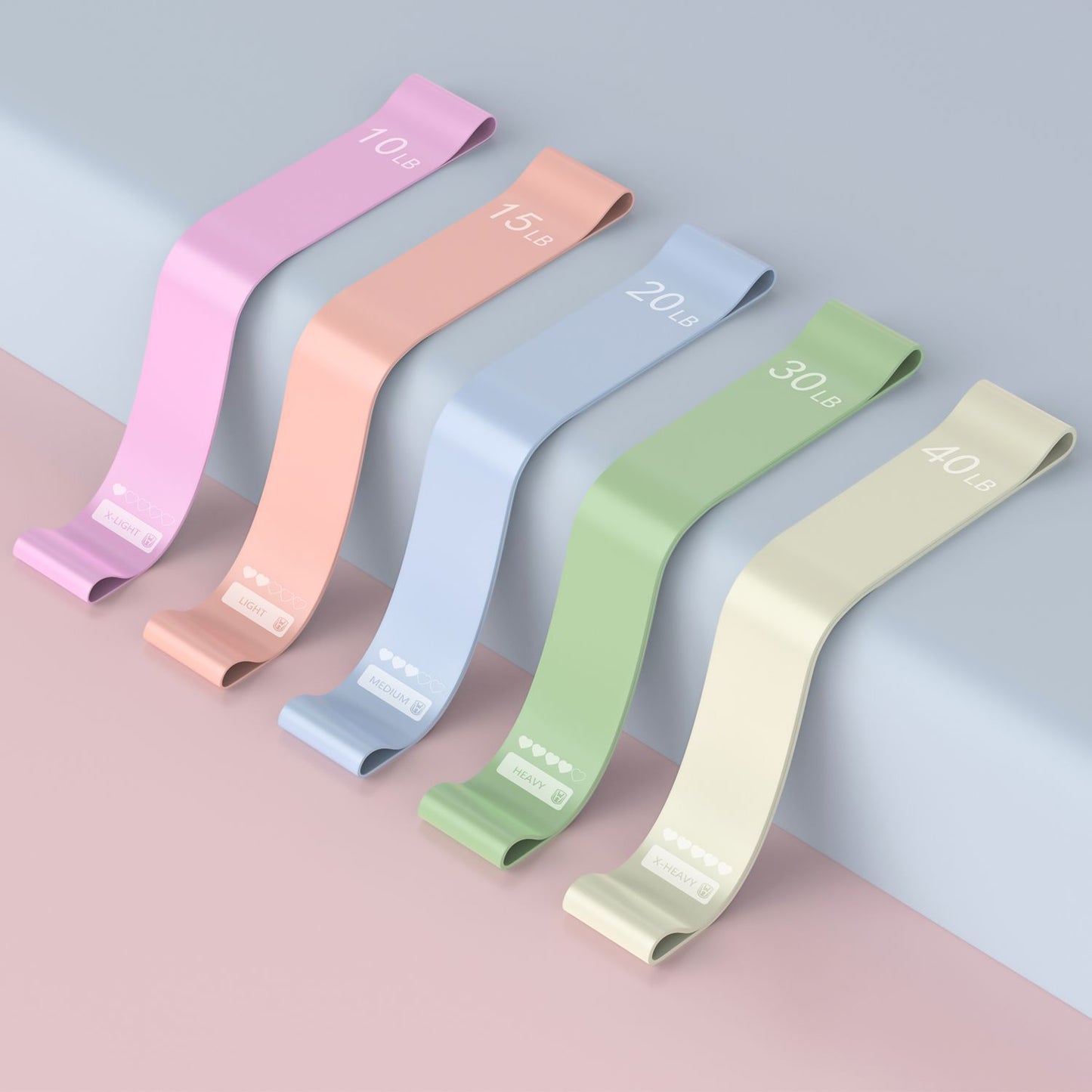 Elastic Fitness Resistance Bands for Home Training