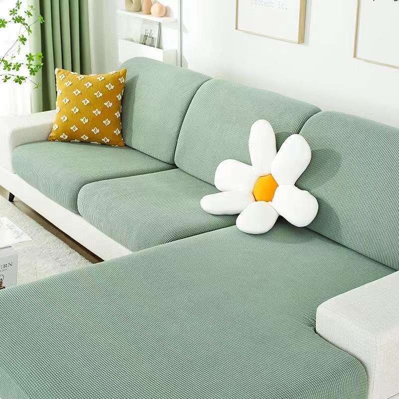 Elastic Flannel Sofa Cover Universal Fit Slip Resistant