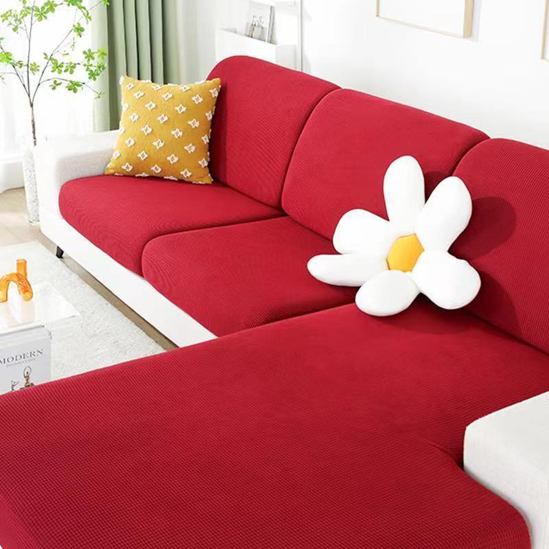 Elastic Flannel Sofa Cover Universal Fit Slip Resistant