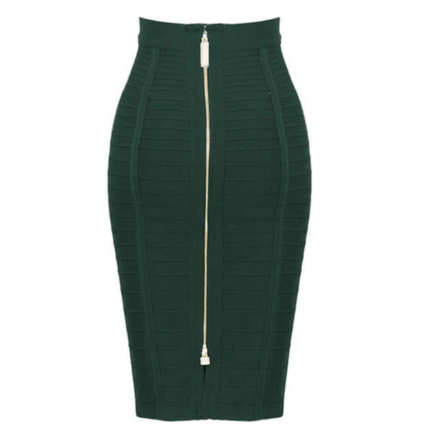 Elastic High Waist Bodycon Bandage Skirt