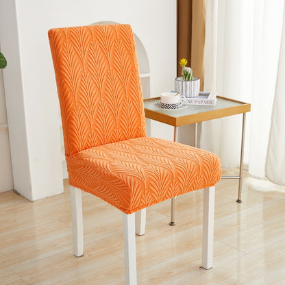 Elastic jacquard plush seat cover