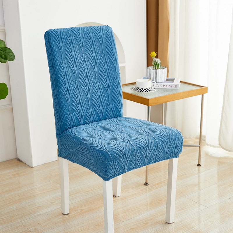Elastic jacquard plush seat cover