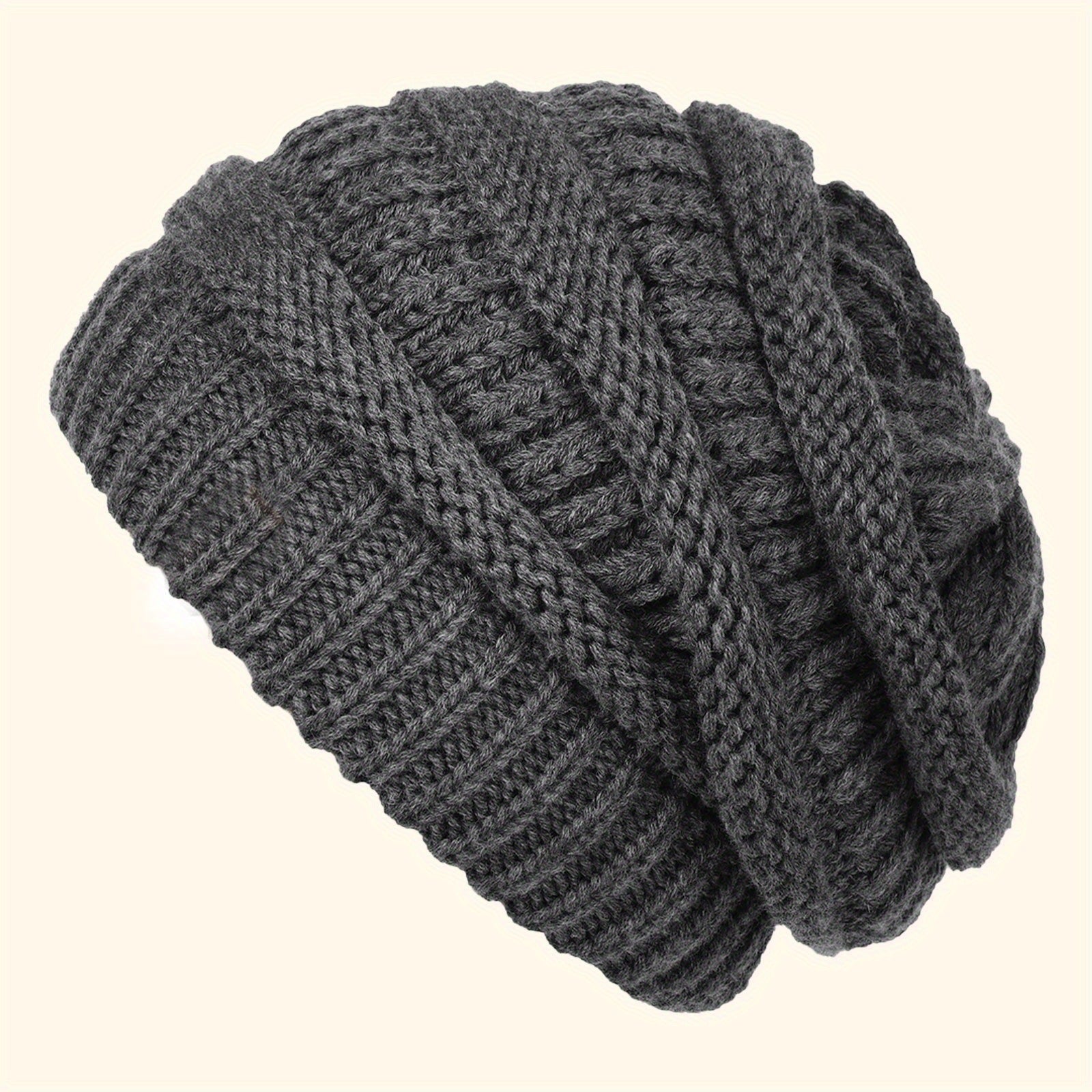 Elastic Knitted Winter Beanie Hat
