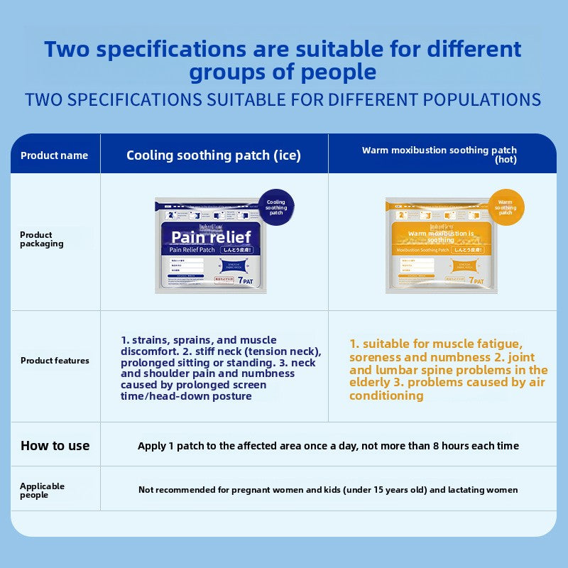 Elastic muscle relief patches