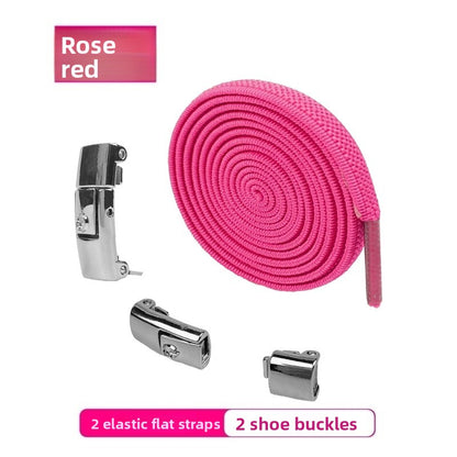 Elastic No-Tie Shoelaces with Quick Lock Buckles