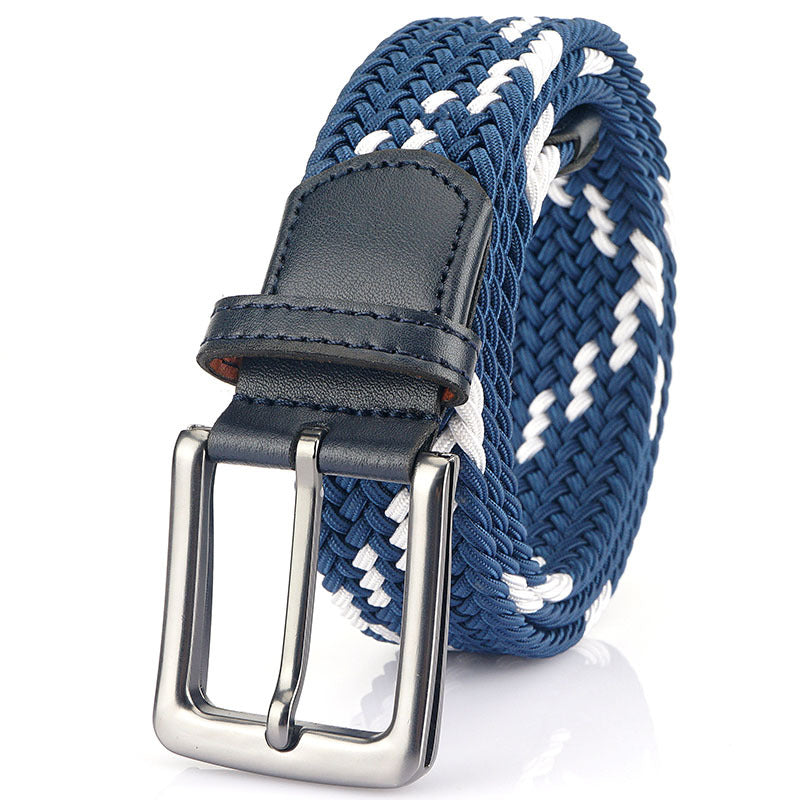 Elastic Pin Buckle Canvas Belt for Men
