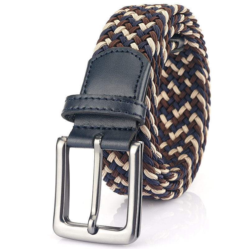 Elastic Pin Buckle Canvas Belt for Men
