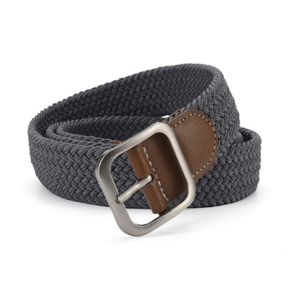 Elastic Pin Buckle Woven Belt