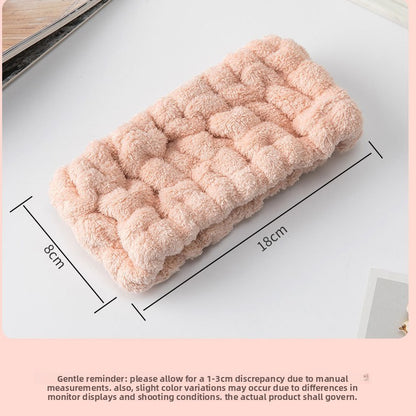 Elastic Plush Face Washing Headband