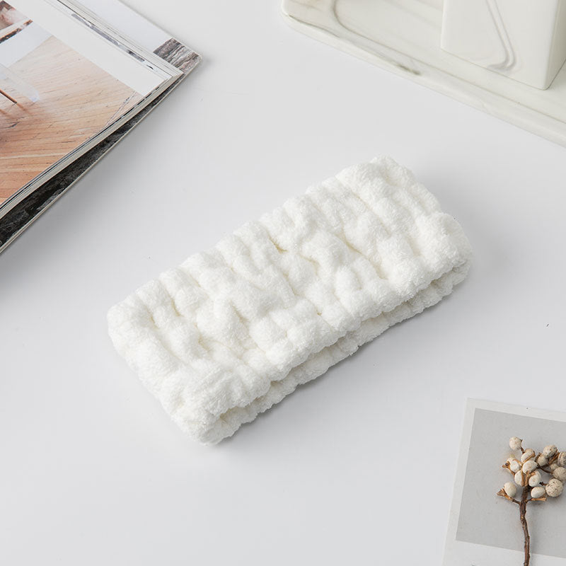 Elastic Plush Face Washing Headband