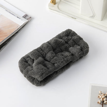 Elastic Plush Face Washing Headband