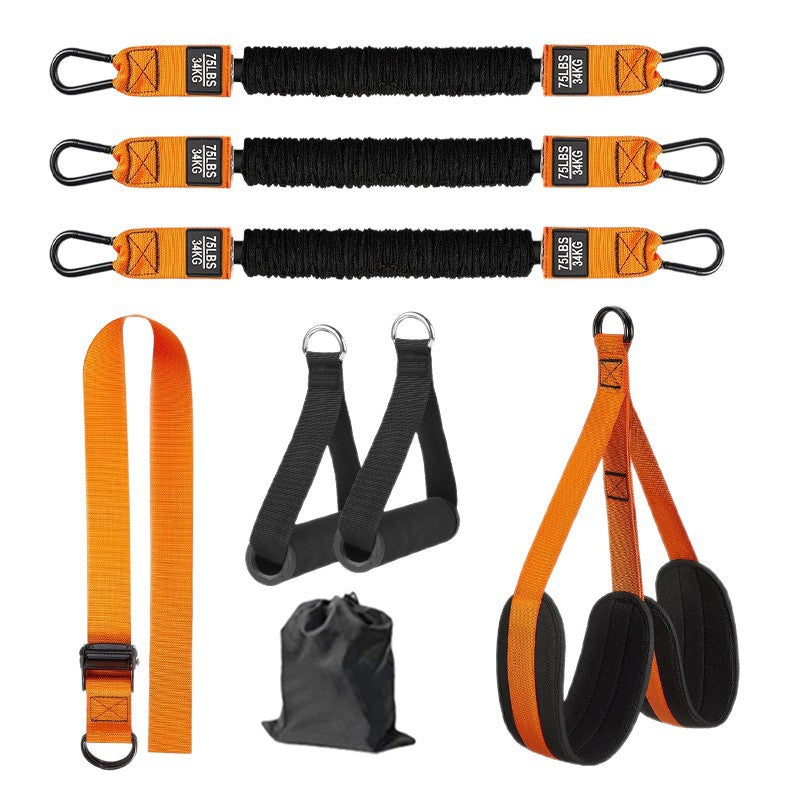 Elastic Pull-Up Assistance Bands with Handles for Home Gym Training