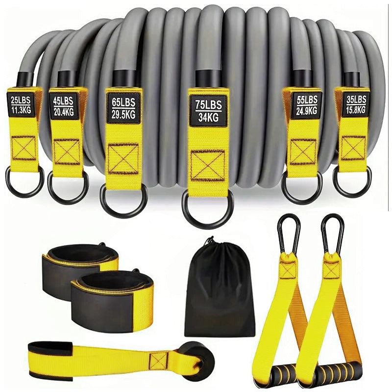 Elastic Pull-Up Assistance Bands with Handles for Home Gym Training