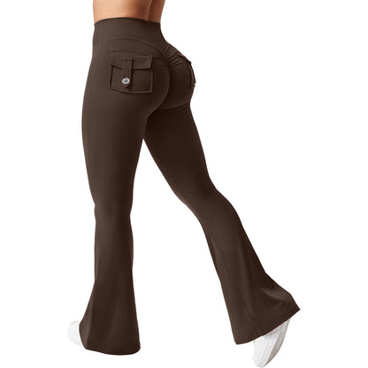 Elastic Quick-Dry Flared Yoga Pants