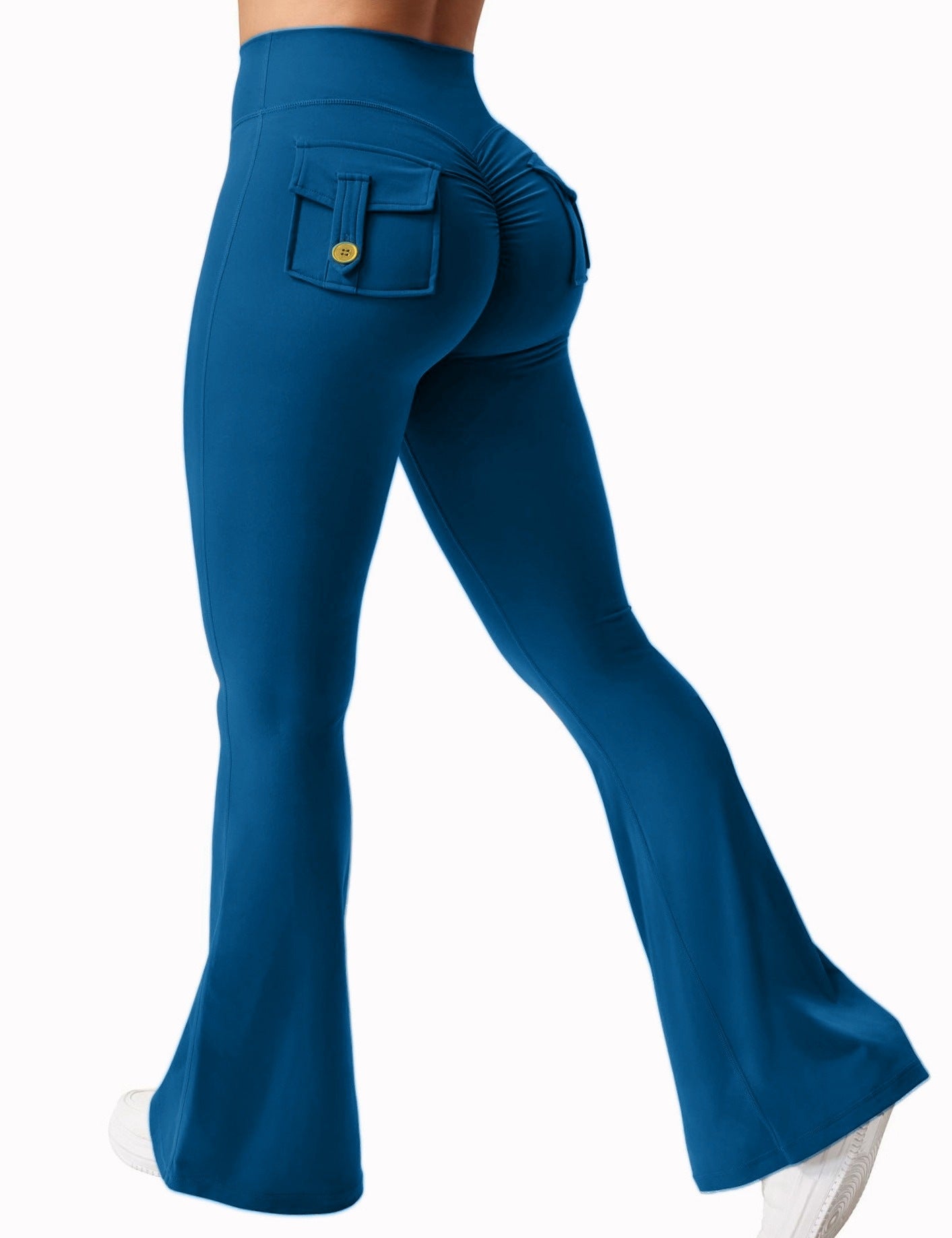Elastic Quick-Dry Flared Yoga Pants