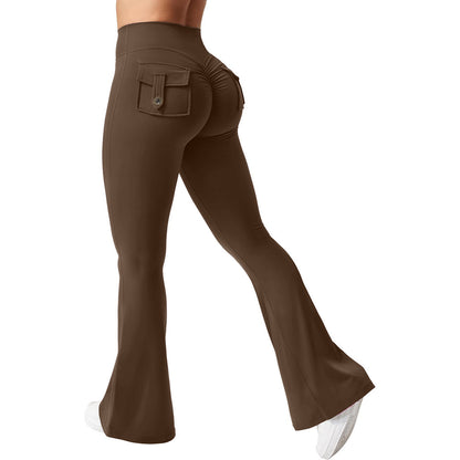 Elastic Quick-Dry Flared Yoga Pants