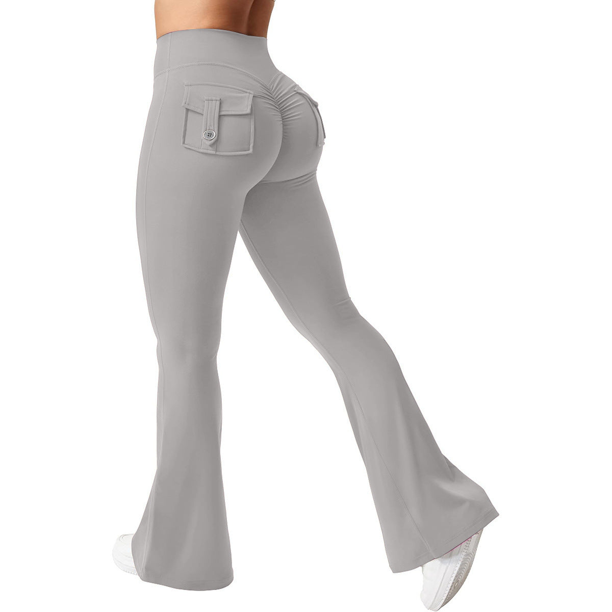 Elastic Quick-Dry Flared Yoga Pants