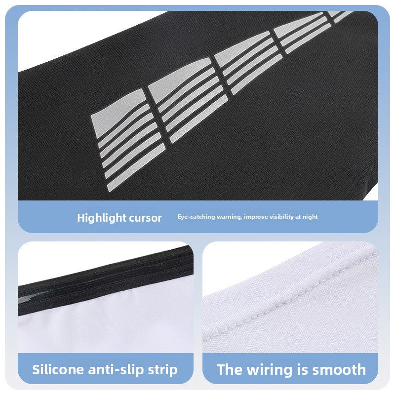 Elastic Reflective Knee Guards for Sports