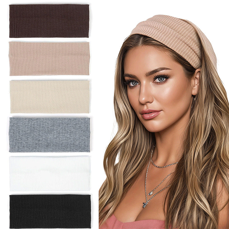 Elastic Ribbed Sports Headband