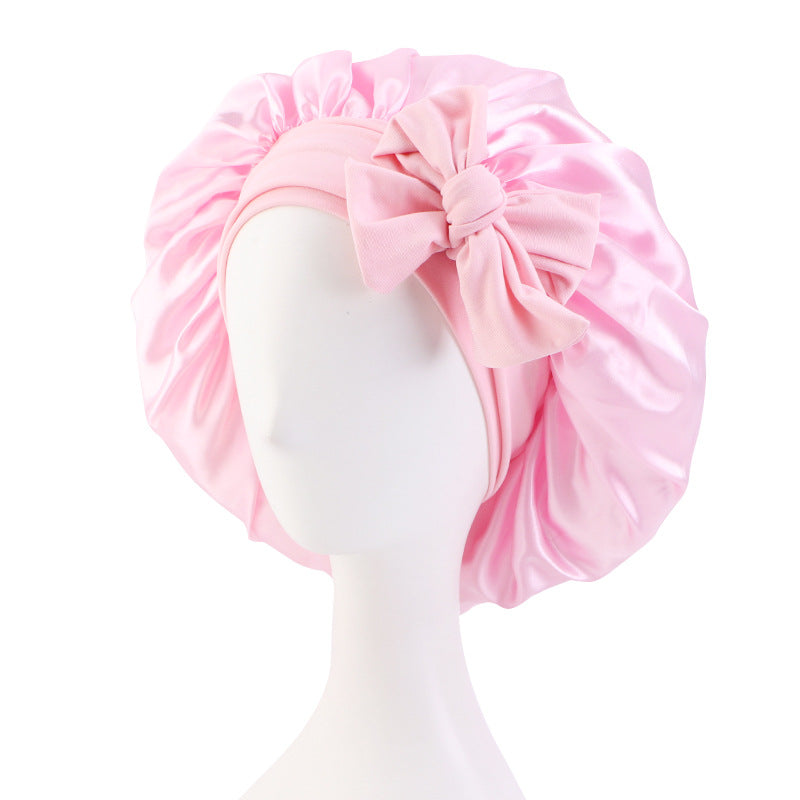 Elastic Ribbon Satin Nightcap
