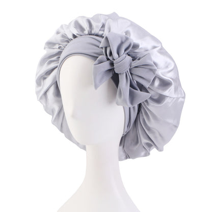 Elastic Ribbon Satin Nightcap