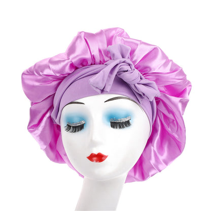 Elastic Ribbon Sleep Cap