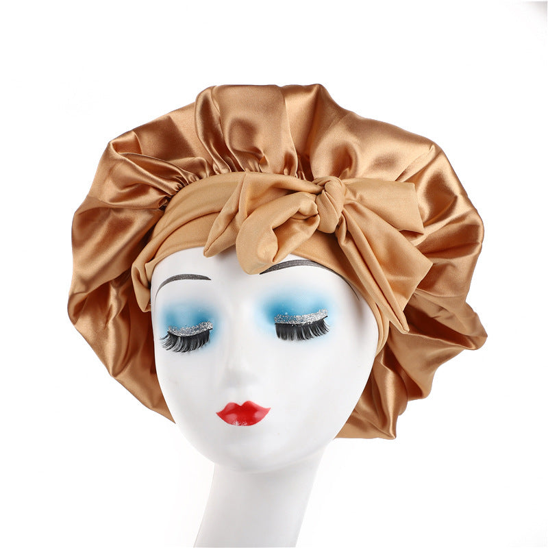 Elastic Ribbon Sleep Cap