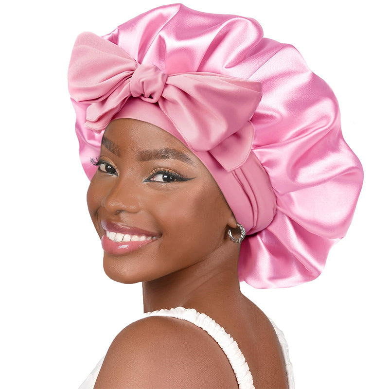 Elastic Ribbon Sleep Cap