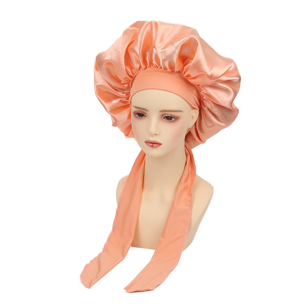 Elastic Ribbon Sleep Cap