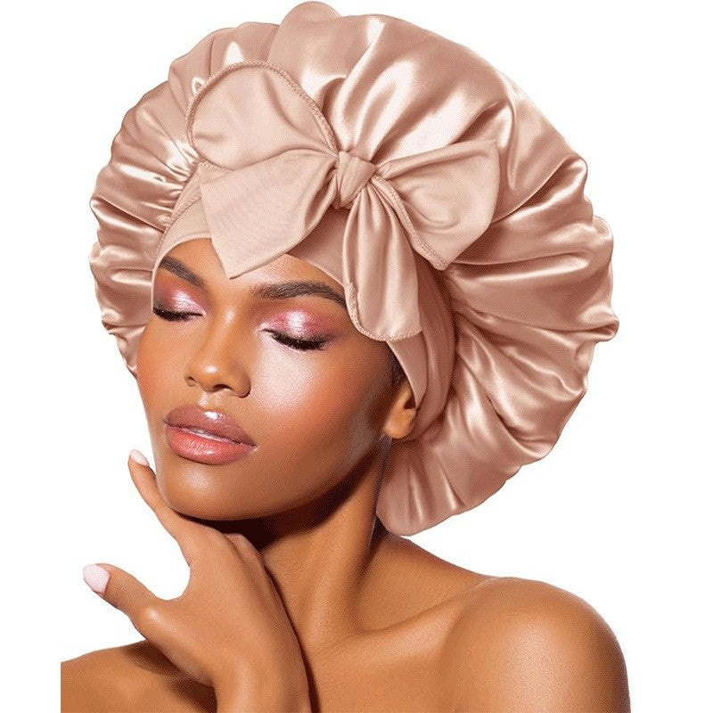 Elastic Ribbon Sleep Cap