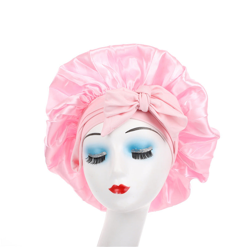 Elastic Ribbon Sleep Cap