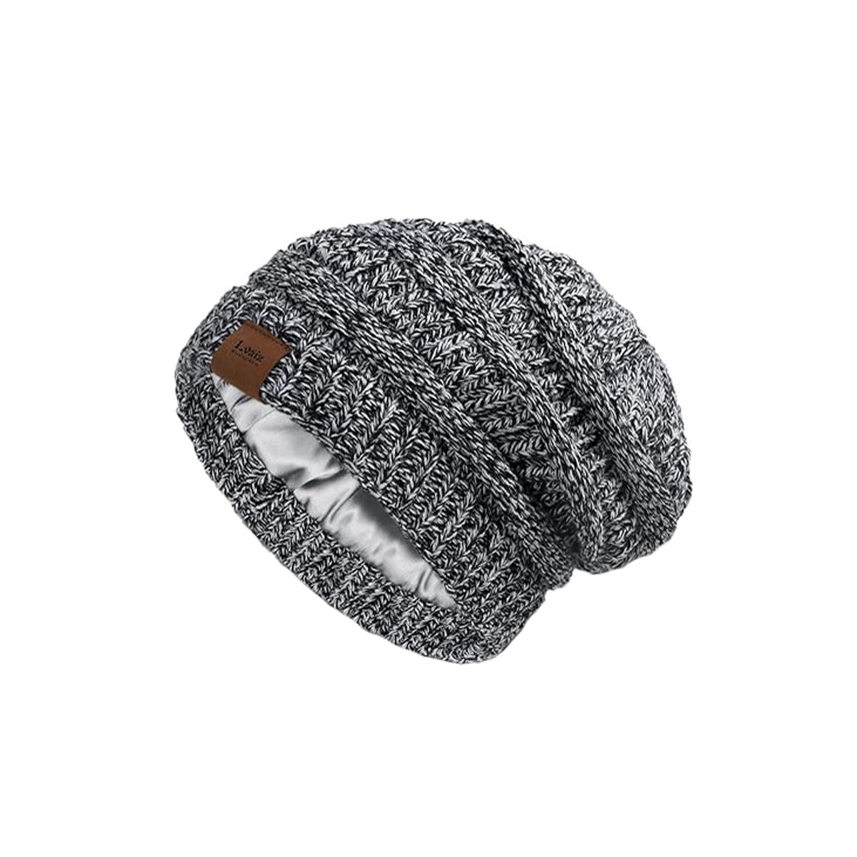 Elastic Satin Lined Knitted Winter Hat