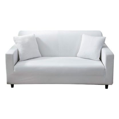 Elastic solid color sofa cover full coverage dust protection