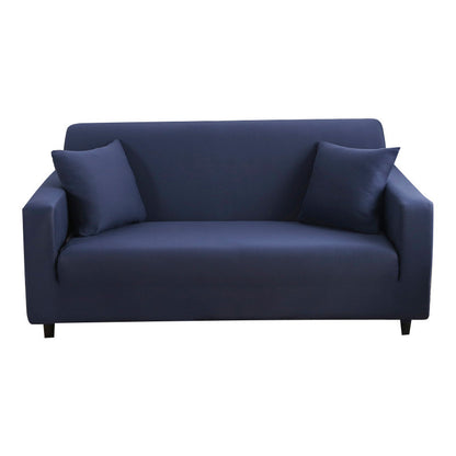 Elastic solid color sofa cover full coverage dust protection