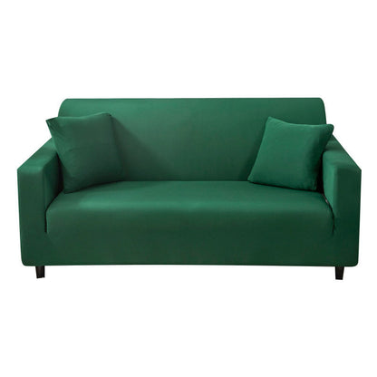 Elastic solid color sofa cover full coverage dust protection