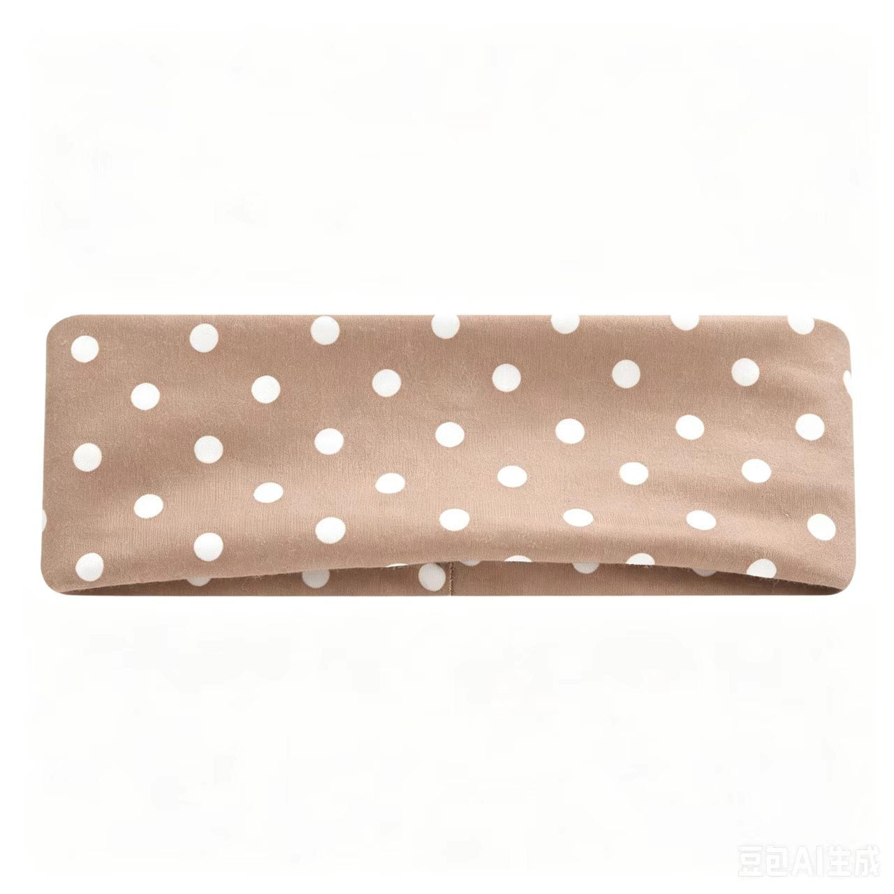 Elastic Sports Headband with Polka Dot Design