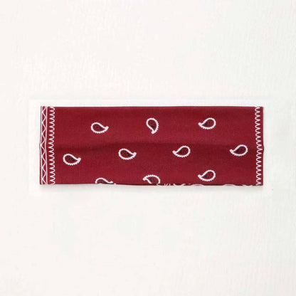 Elastic Sports Headband with Polka Dot Design