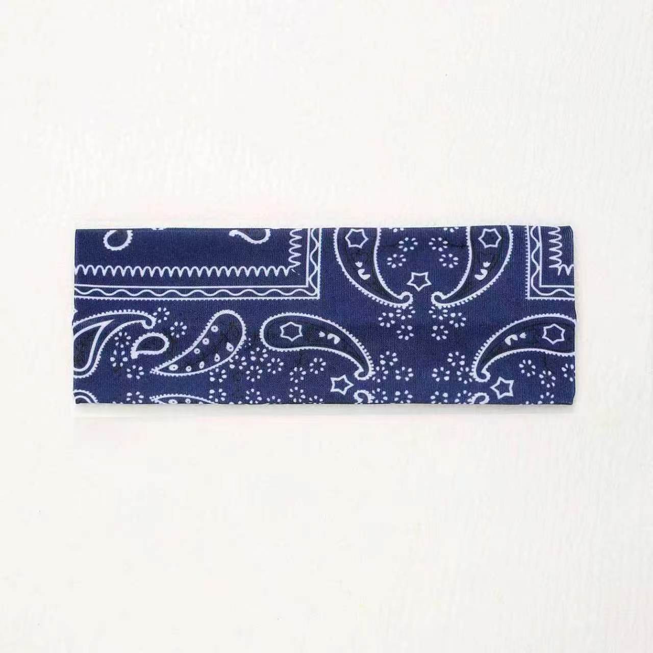 Elastic Sports Headband with Polka Dot Design