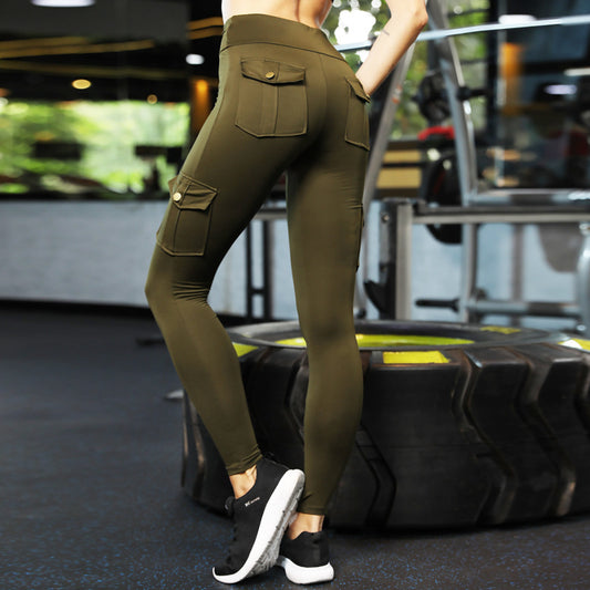 Elastic tight fitness women's leggings