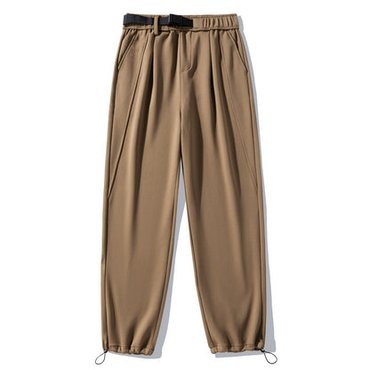 Elastic Waist Knitted Casual Pants