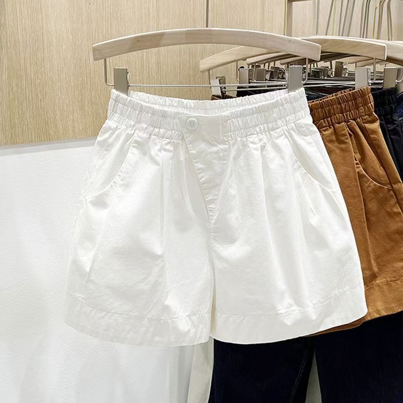 Elastic-waist shorts