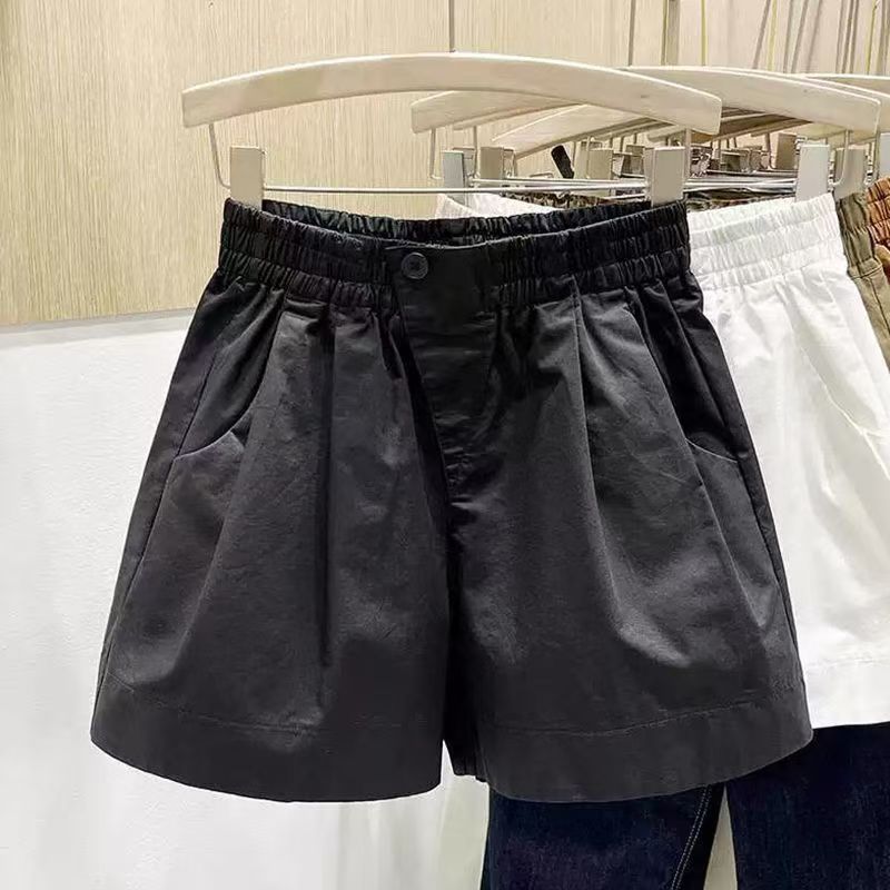 Elastic-waist shorts